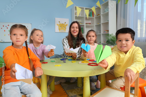 Little children with nurser...