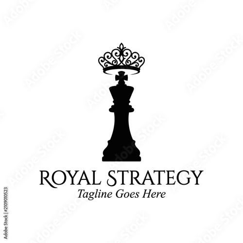 Фотография Regal leadership symbol for management consulting and luxury gaming brands representing authority