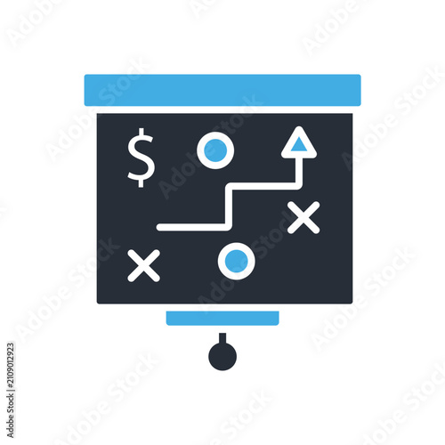 tactic icons minimalist flat style design, tactic Vector illustration on white background
