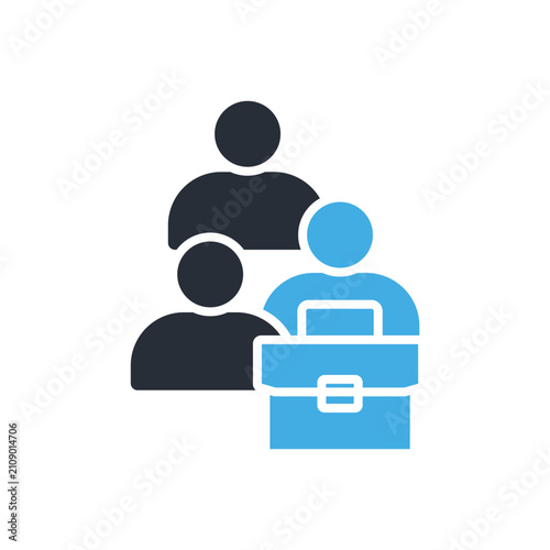 case business icons minimalist flat style design, case business Vector illustration on white background