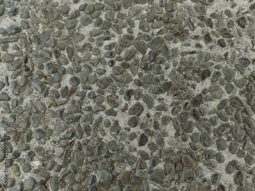Foto Natural Pebble Concrete Texture Background with Exposed Aggregate Surface