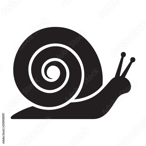 Snail Silhouette Garden Mollusk Isolated Wildlife Illustration