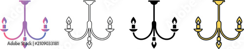 Photos Various chandelier designs in vibrant, outline, solid, and classic styles