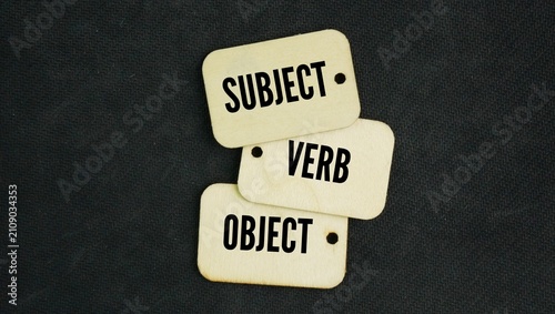 Word subject verb object or SVO. the standard sentence structure in the English language