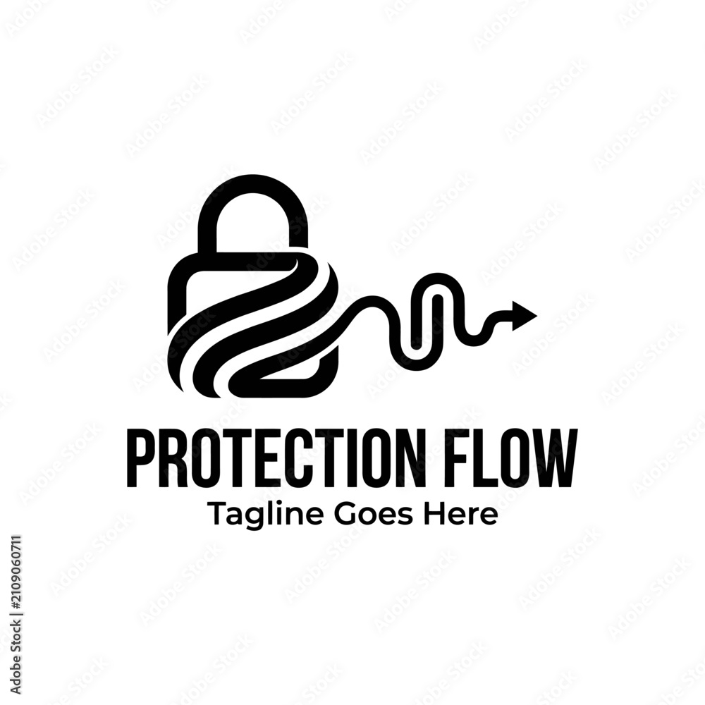 Fototapeta premium Functional graphic combining safety and movement to symbolize secure data transfer and protection.