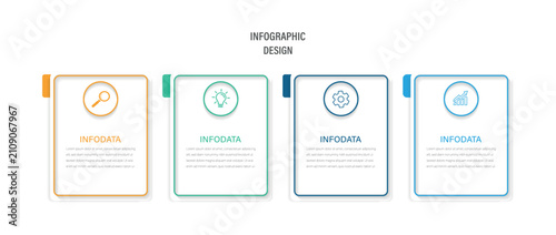 Presentation business infographic template. Timeline design for brochure, presentation. Vector business. 