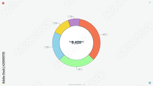 Modern Animated Donut Chart Showing Audience Demographics