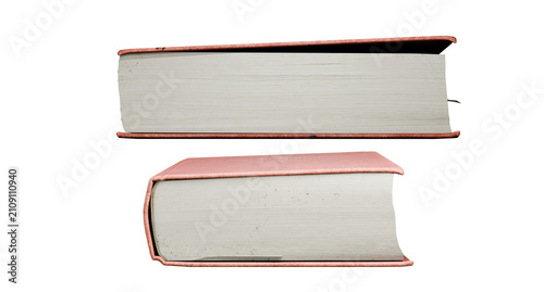 old book isolated on white background .3d rendering.