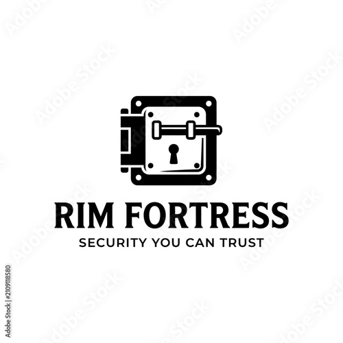Robust safe door graphic signifying protection and data security. Best for finance, banking, or privacy services.