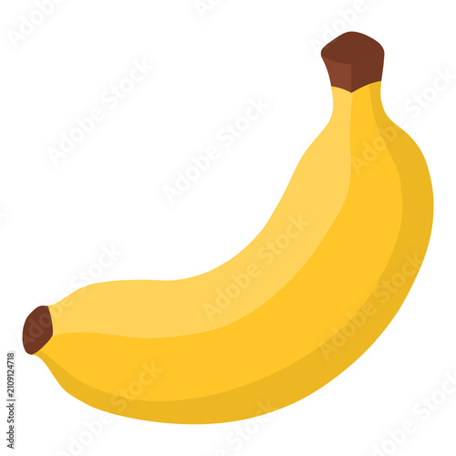 cartoon illustration of a yellow banana 