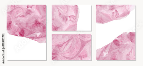 Bild auf Leinwand multipurpose abstract pink watercolor background texture
