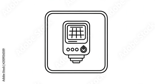 light meter icon, photography tool