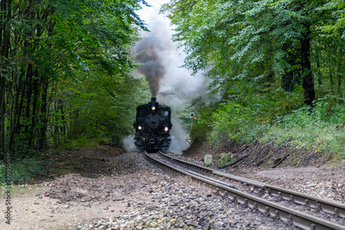 Fotografía Historic Steam Locomotive on Budapest Children's Railway