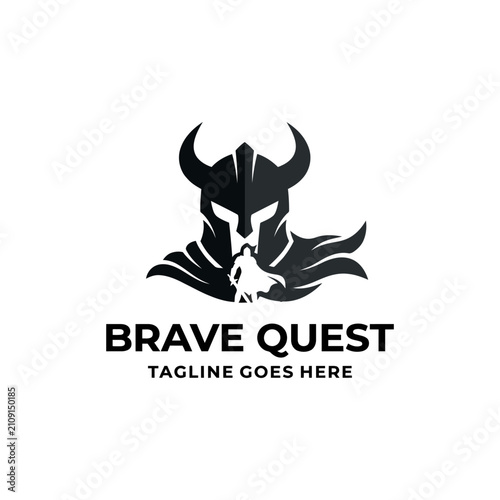 Fotografie Powerful masculine emblem suitable for gaming clans, fitness brands, and security firms
