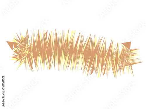 Abstract brush stroke texture with layered yellow and tan paint splatters
