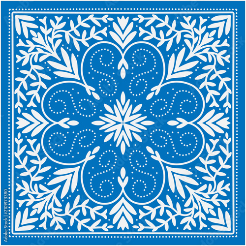 swirl art bandana scarf work style