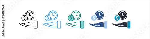 Fotografía Credit Icon Set Multiple Style Collection