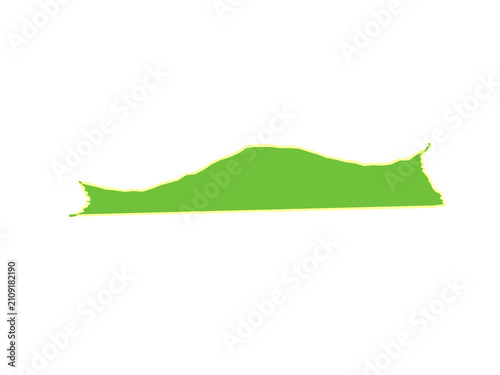 Tableau sur toile A single green cell with a distinct membrane structure under magnification