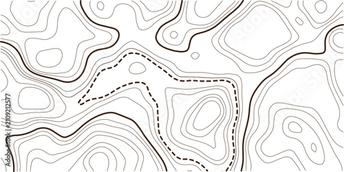 Topographic map background geographic line map with elevation assignments. Modern design with White background with topographic wavy pattern design.