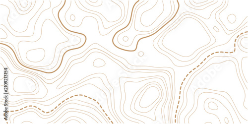 Topographic map background geographic line map with elevation assignments. Modern design with White background with topographic wavy pattern design.