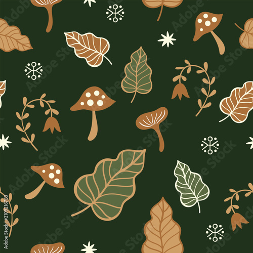 Scandinavian Folk Art Seamless Pattern