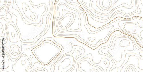 Black and white lines seamless Topographic map patterns, topography line map. Vintage outdoors style. 