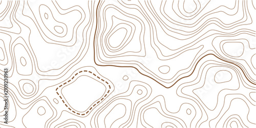 Black and white lines seamless Topographic map patterns, topography line map. Vintage outdoors style. 