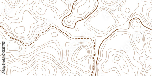 Black and white lines seamless Topographic map patterns, topography line map. Vintage outdoors style. 