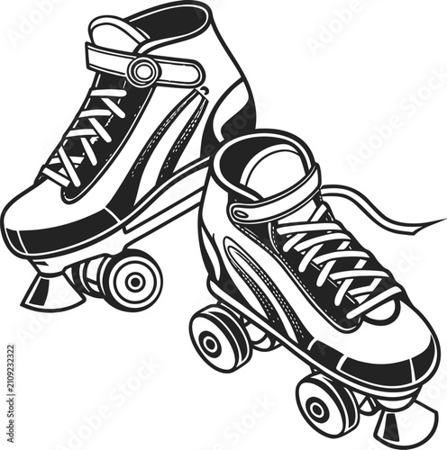 sport shoes vector illustration