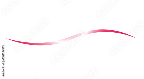 Elegant Pink Abstract Wave Swoosh Icon with Gradient Flow and Minimal Curved Line Design
