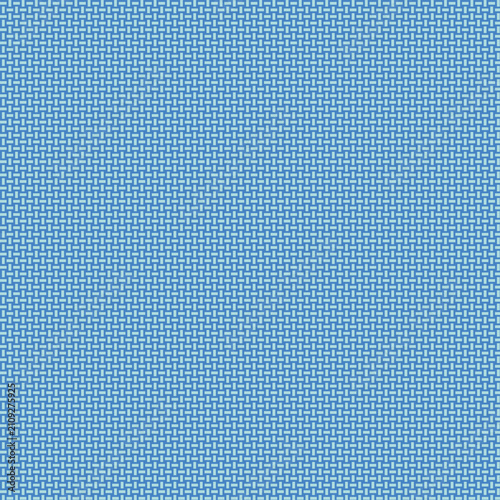 Minimalist blue geometric woven textile with grid