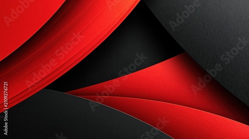 Bold red and deep black abstract background