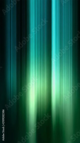 Dynamic blue and green vertical light streaks form an abstract, high tech backdrop. The glowing lines suggest innovation, speed, and a digital futuristic atmosphere