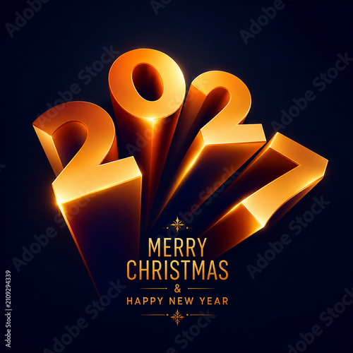 2027 3D Design Image Christmas 