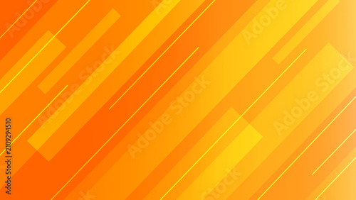 Abstract orange background with glowing geometric lines. Modern orange gradient.Futuristic technology concept. オレンジ　幾何学　抽象的　16:9   素材　テクノロジー　ポップ　シンプル　斜め　光　おしゃれ　かっこいい
