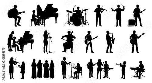 Canvastavla Diverse Music Ensemble Silhouettes: Soloists, Bands, and Orchestral Performers,