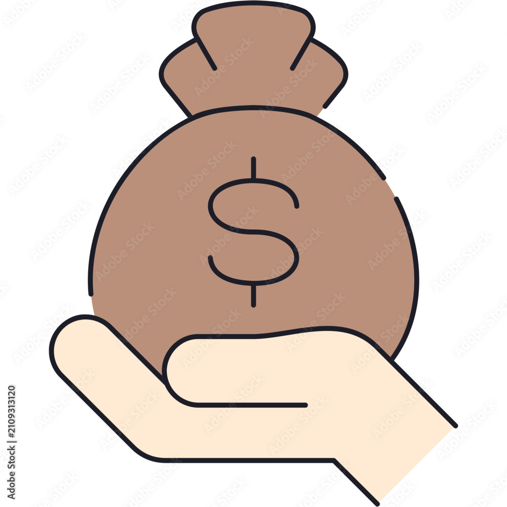 Obraz na plátně Borrower Sticker
