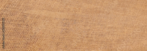 Quadro su tela Brown burlap, sackcloth texture background
