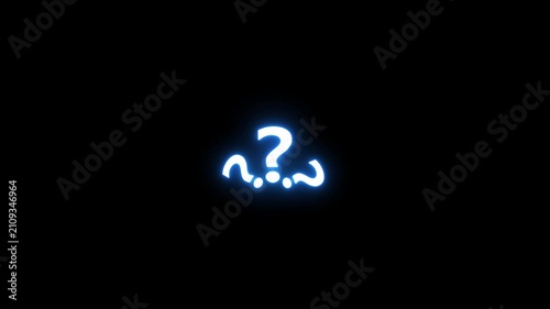 A Cluster of Glowing Blue Question Marks on a Dark Black Background Symbolizing Confusion Uncertainty or a Need for Answers