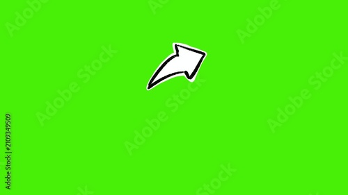 Animated Curved Arrow Direction Icon
