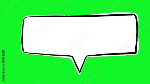 Animated Long Speech Bubble Text Box