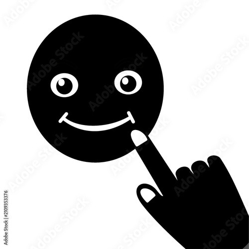 giving good feedback smiling face emotion clipart silhouette.eps