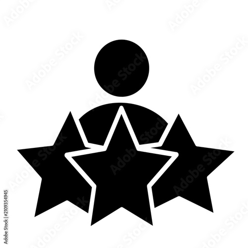 star rating icon 3d like texture icon feedback silhouette.eps