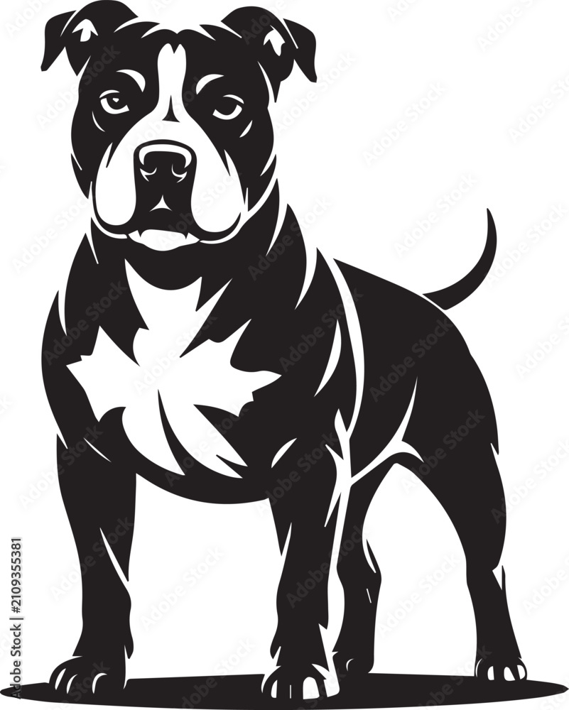 Obraz premium Cute Puppy Dog Silhouette Illustration, Black And White Puppy Icon Design, Adorable Dog Mascot Graphic, Sitting Puppy Clipart On White, Friendly Pet Dog Illustration, Domestic Puppy Animal Icon