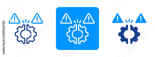 Obraz na płótnie Disruption System Icon In Dual Tone Style
