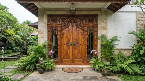 entrance to the house