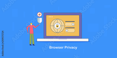 Protect personal data through browser privacy, stop unwanted digital surveillance. 