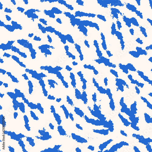 Abstract hand-drawn brushstrokes, seamless pattern. Textured brush strokes, m...
