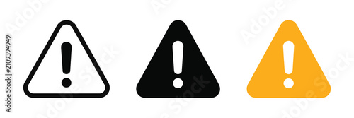 Exclamation Triangle Icon for User Interface