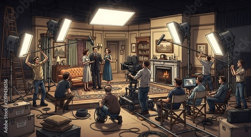 Film Set Scene. (1)